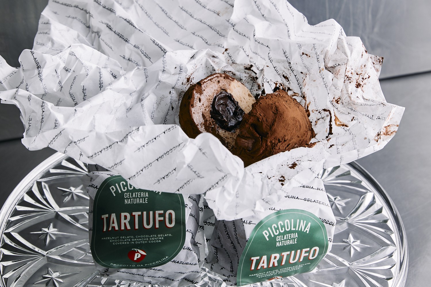 Tartufo gelato cake.